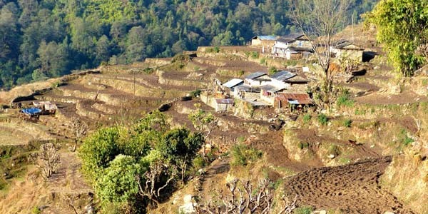 Le village du Gurung sur le trek du Mardi Himal