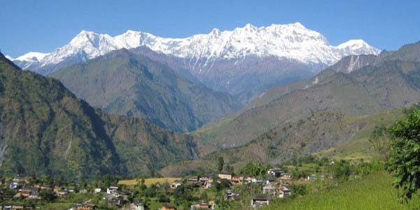 village sur le trek du Churen Himal